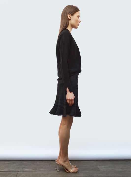 molli fine oversized top with v-neckline