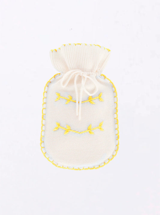 molli small knitted hot water bottle