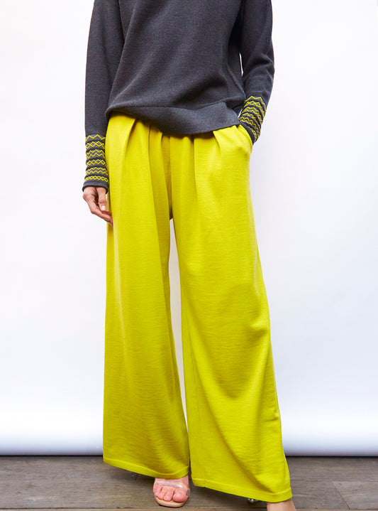 fluid knit pants