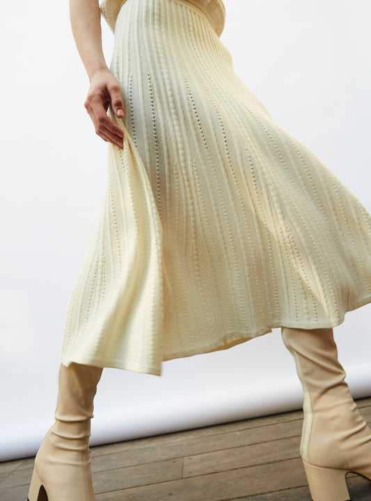 molli long jewel-knit skirt
