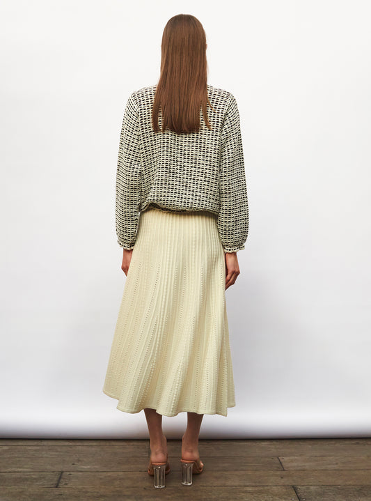 molli long jewel-knit skirt