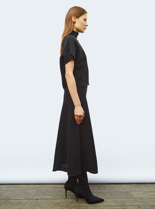 molli eyelet-embroidery knit skirt