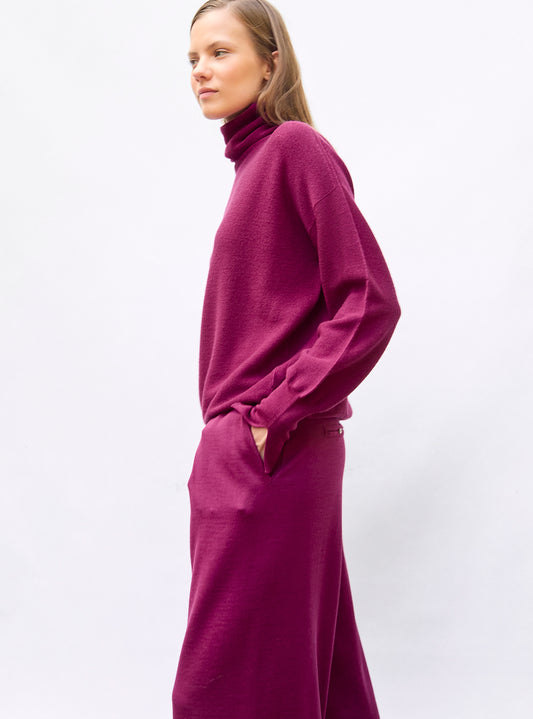 molli oversized fine top with high collar