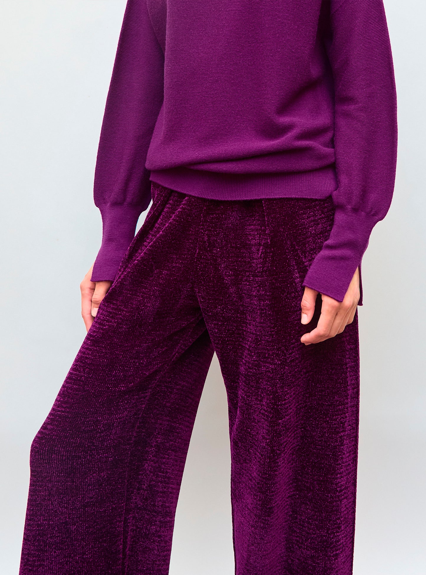 Pantalon en maille velours - Pantalons de luxe