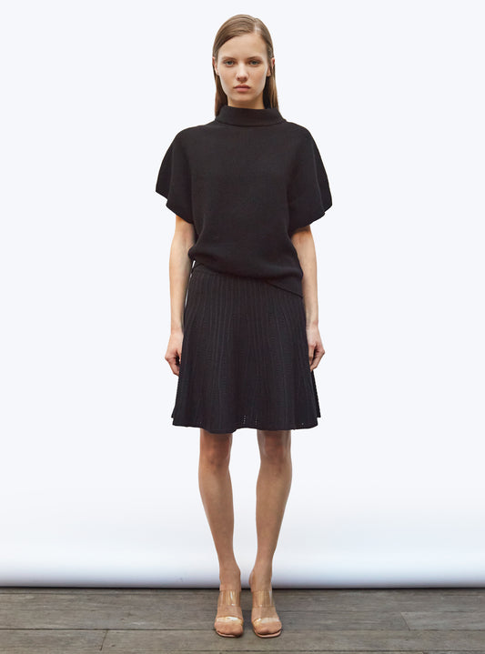 molli short necklace-knit skirt