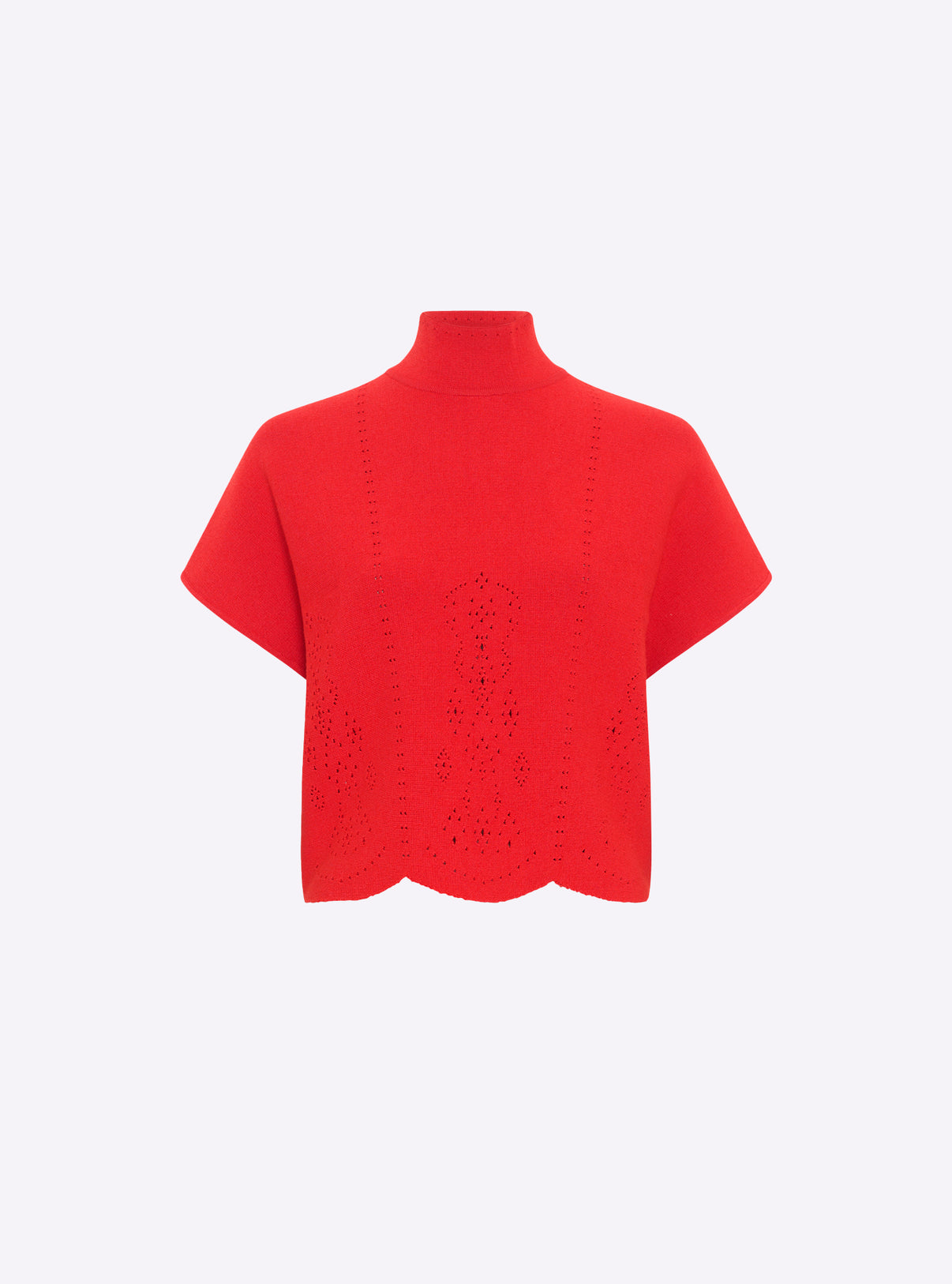 Top maille broderie anglaise coquelicot - Molli