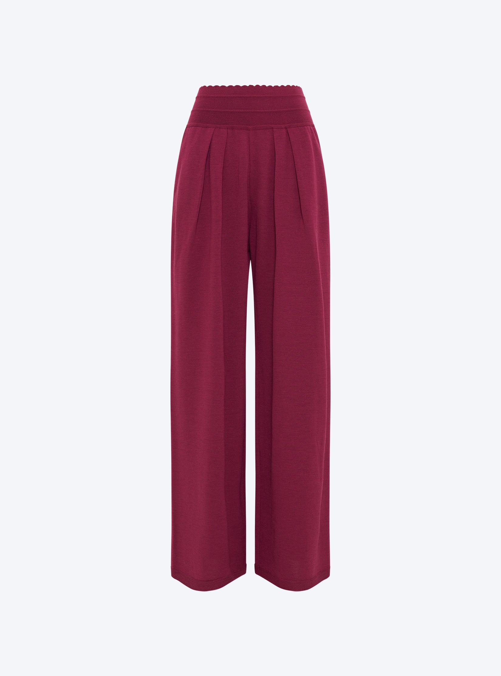 Pantalon fluide en maille vigne - Molli