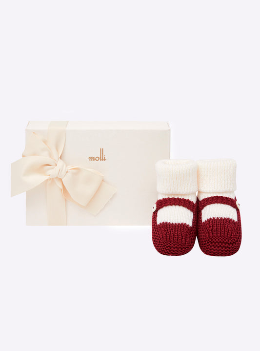 Molli twin-tone slippers with strap