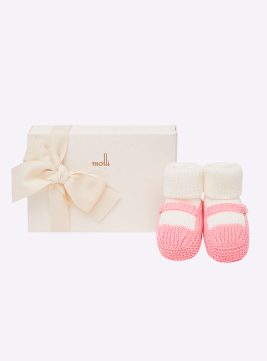 Molli twin-tone slippers with strap