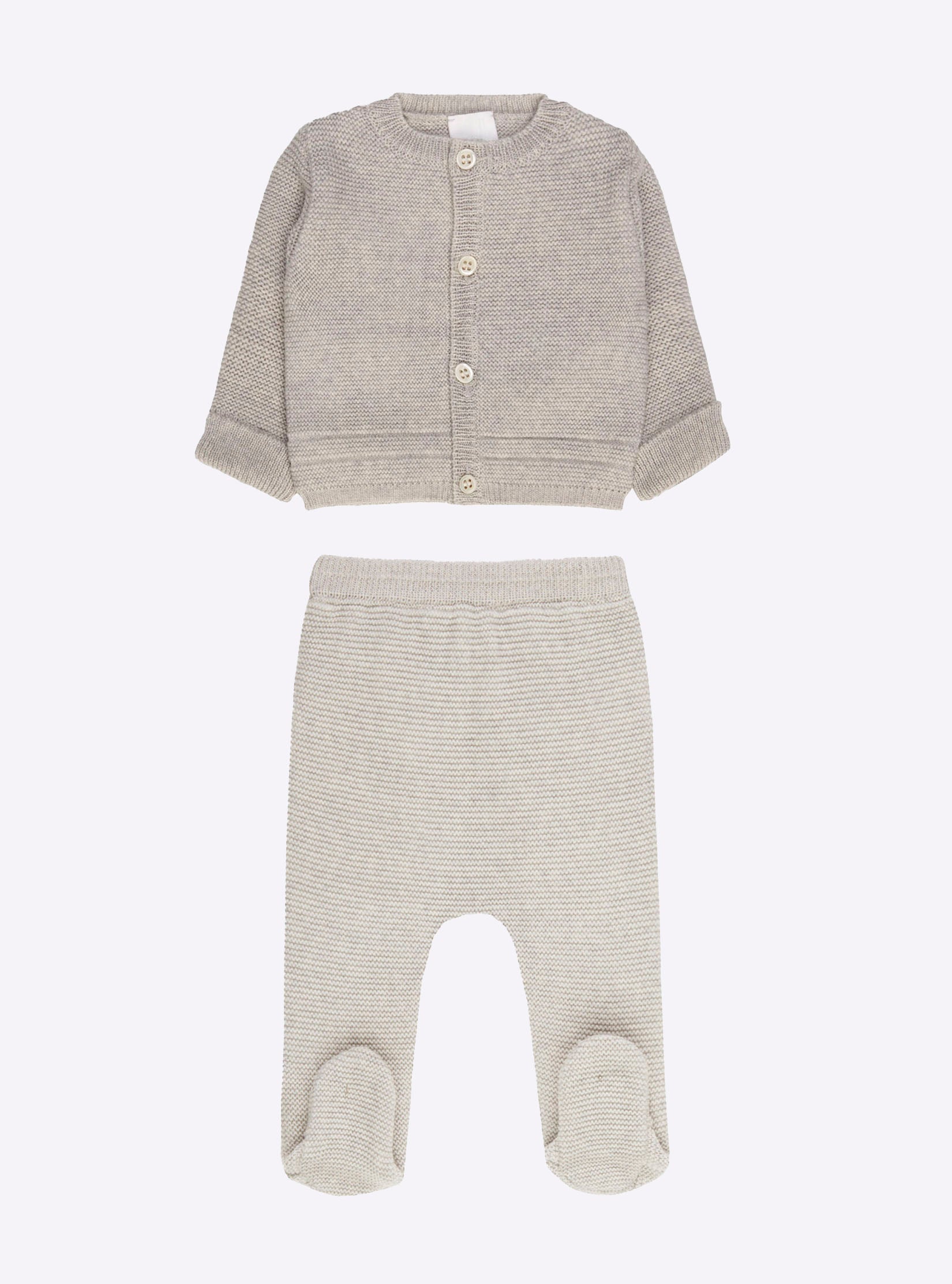 molli baby joggers with feet heather gray Molli