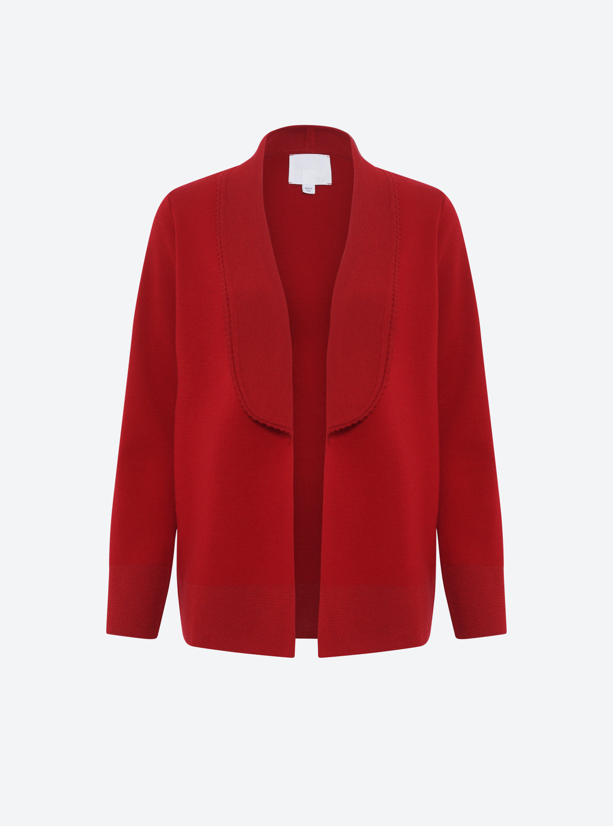 Veste maille mini croquet Rouge Vernis - Vêtement en maille de luxe Molli