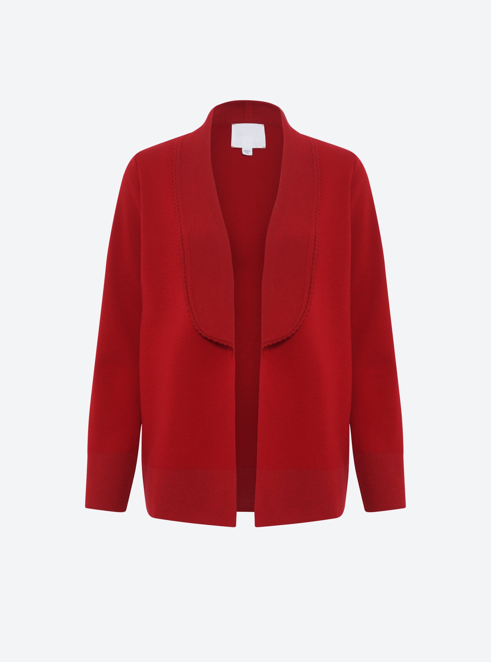 Veste maille mini croquet Rouge Vernis - Vêtement en maille de luxe Molli