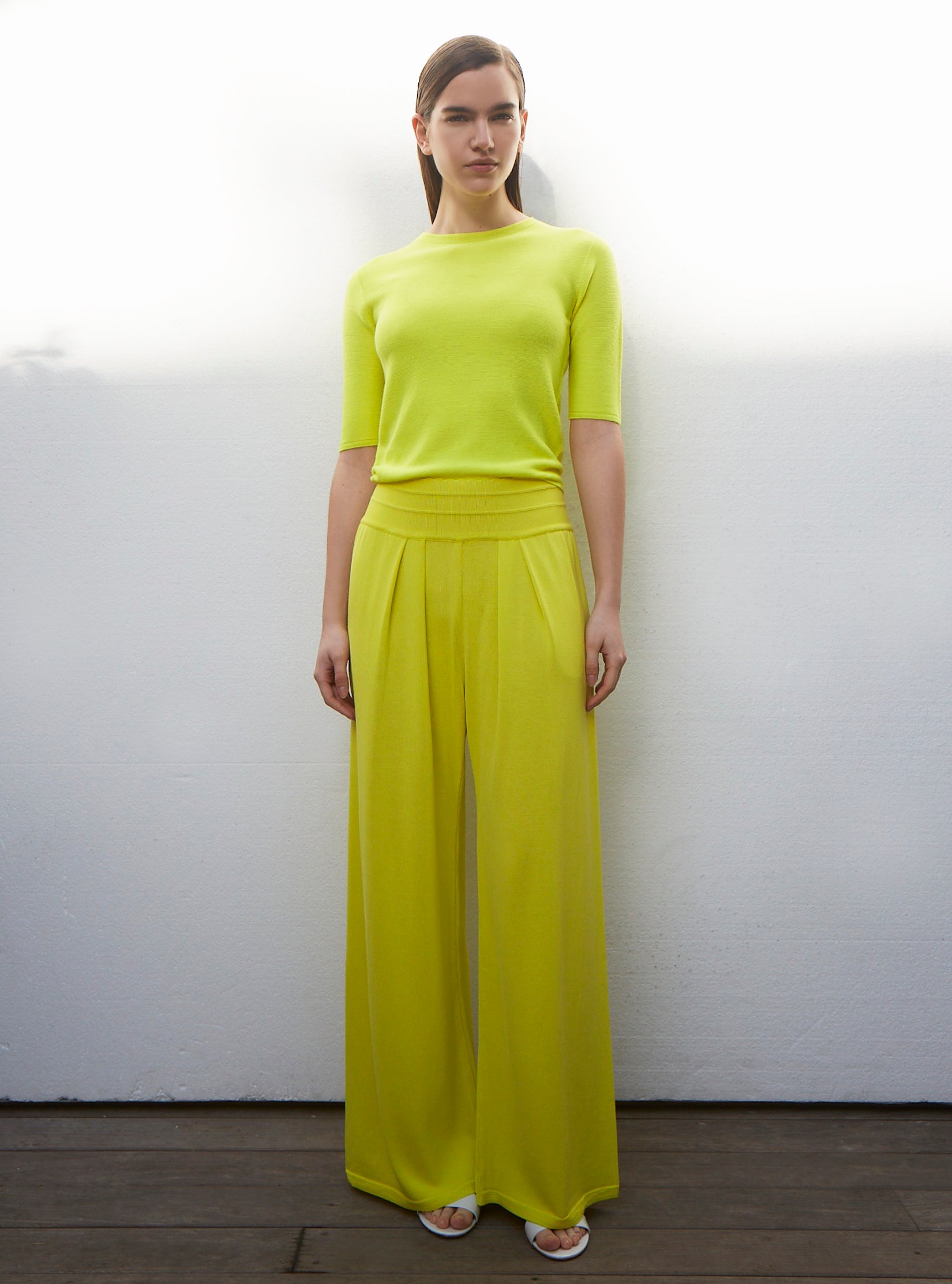 Molli Fine Top With Elbow Length Sleeves Limoncello Molli