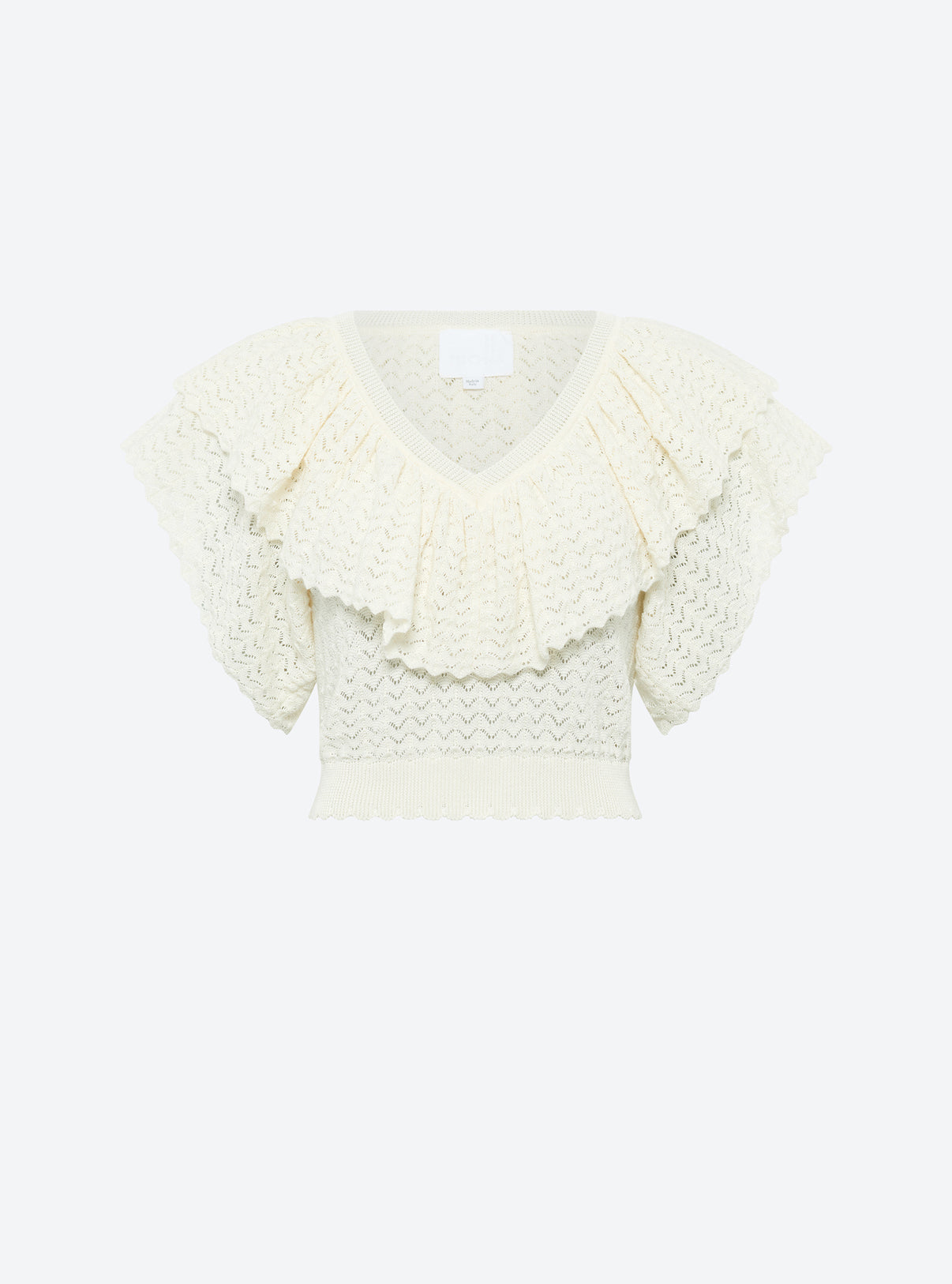 Top v maille pointelle Naturel - Molli