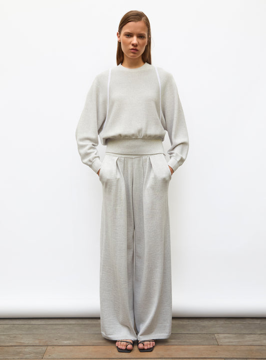 fluid knit pants