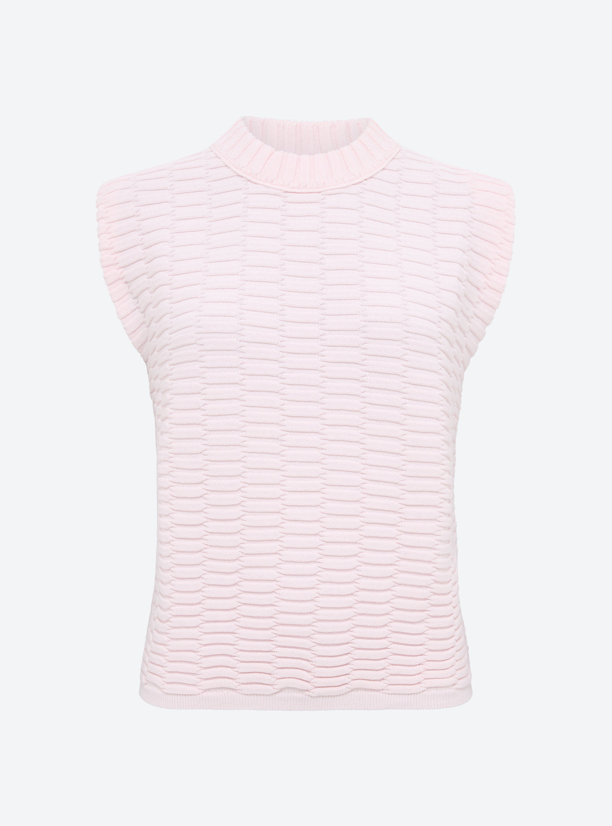 Top en maille de luxe Molli - Top maille zellige uni Pétale