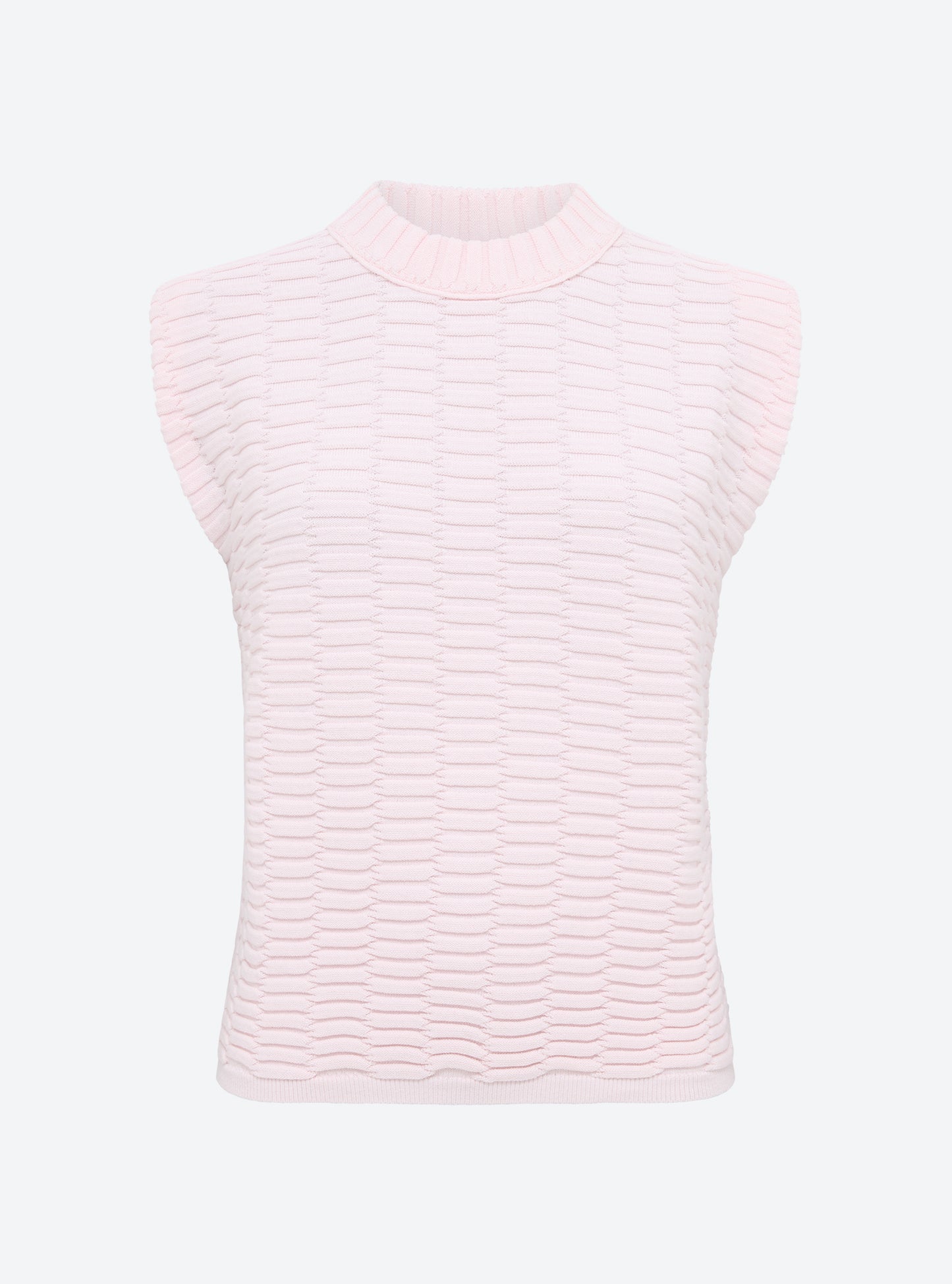 Top en maille de luxe Molli - Top maille zellige uni Pétale