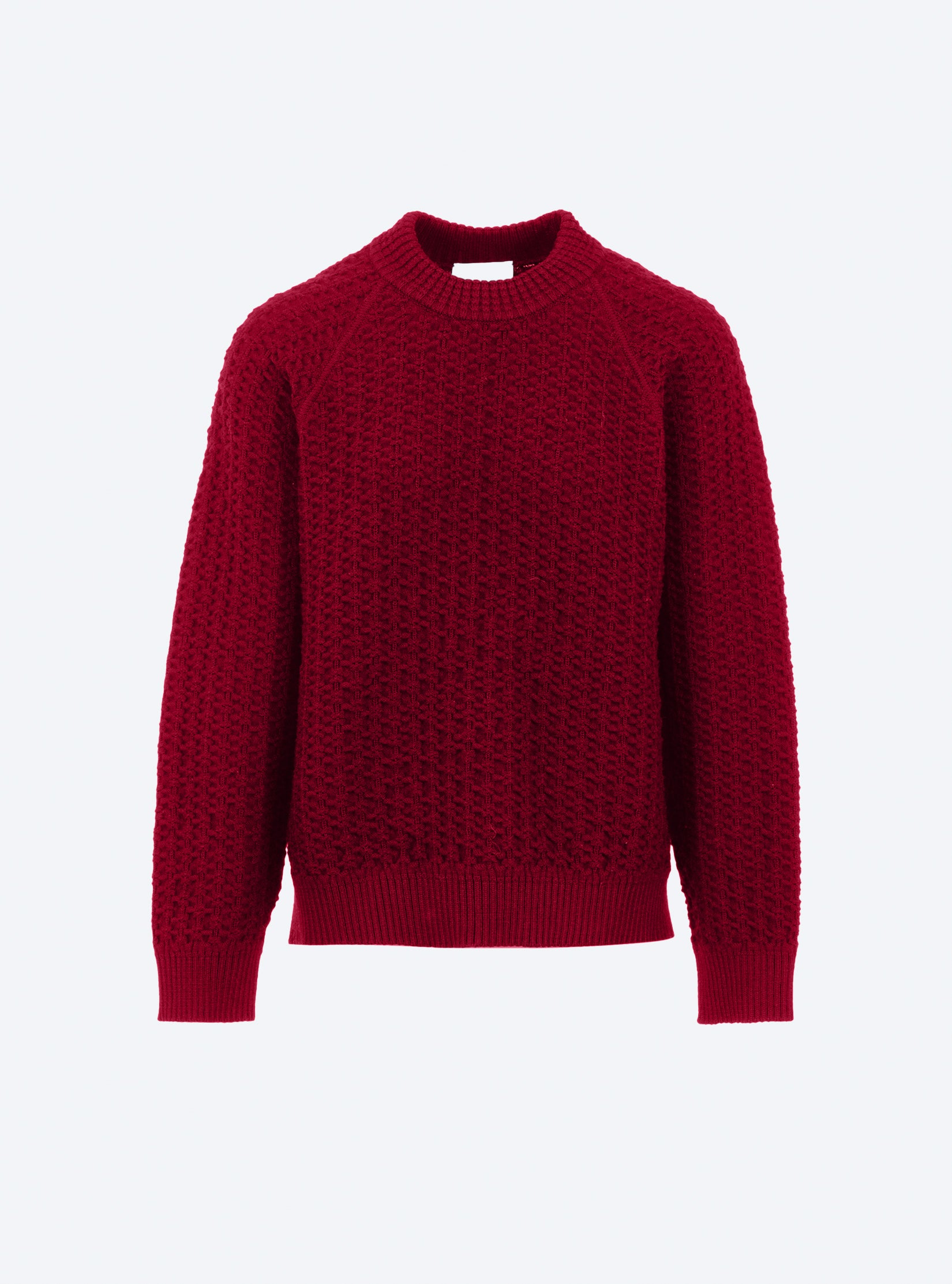 molli beaded knit loose sweater red lacquer | Molli
