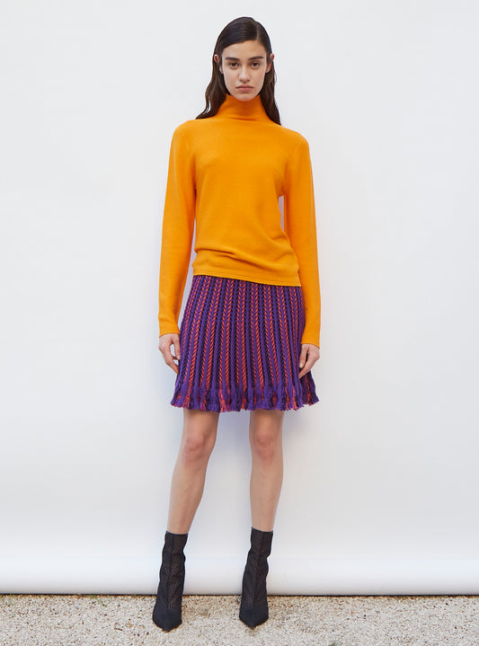 chevron knit skirt